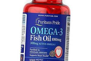 Омега 3 Omega-3 Fish Oil 1000 Puritan's Pride 100гелкапс (67367007)