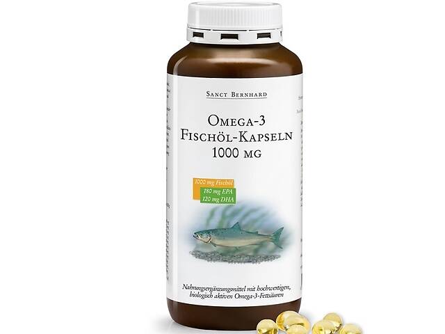 Омега 3 Sanct Bernhard Omega-3 1000 mg EPA 180 mg DHA 120 mg 220 Caps