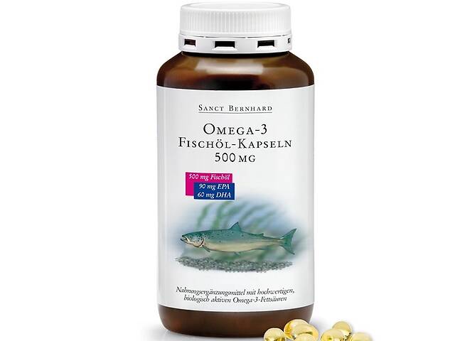 Омега 3 Sanct Bernhard Omega-3 500 mg EPA 90 mg DHA 60 mg 400 Caps