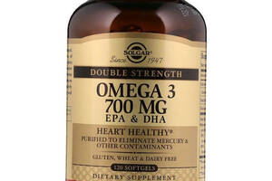 Омега 3 Solgar Omega-3 700 mg EPA & DHA 120 Softgels