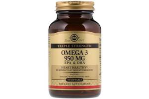 Омега 3 Solgar Omega-3, EPA & DHA, Triple Strength 950 mg 50 Caps