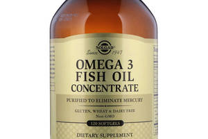 Омега 3 Solgar Omega-3 Fish Oil Concentrate 120 Softgels