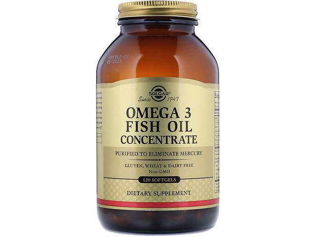 Омега 3 Solgar Omega-3 Fish Oil Concentrate 120 Softgels