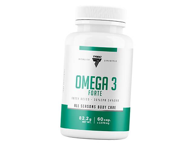 Омега 3 в капсулах Omega 3 Forte Trec Nutrition 60гелкапс (67101005)