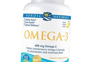 Омега-3 в рыбном желатине Omega-3 in Fish Gelatin Nordic Naturals 60гелкапс Лимон (67352042)