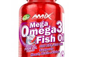 Омега для спорта Amix Nutrition Mega Omega 3 Fish Oil 1000 mg 90 Softgels