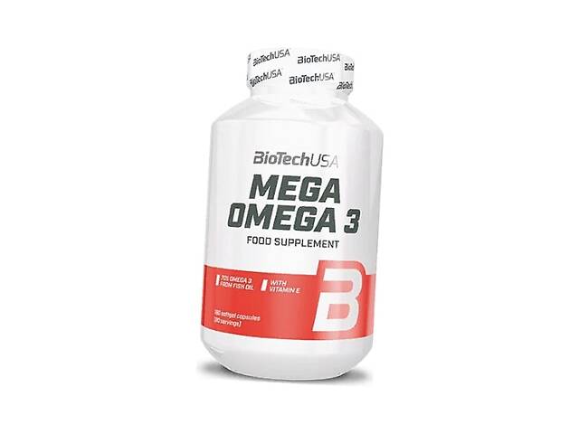 Омега для спорта BioTechUSA Mega Omega 3 180 Softgel Capsules