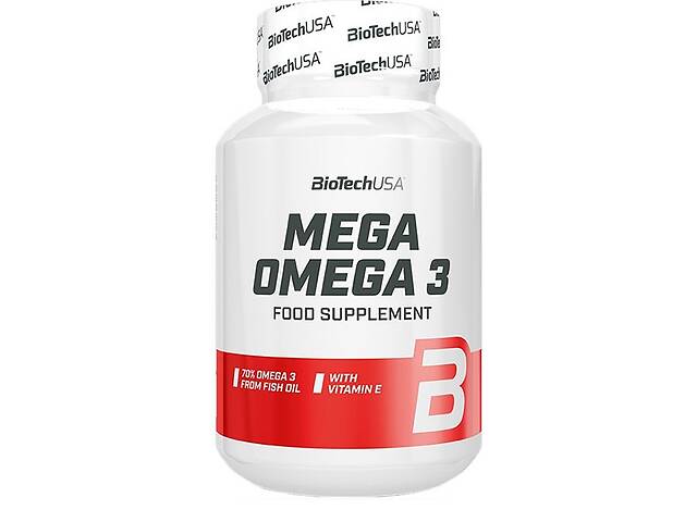 Омега для спорта BioTechUSA Mega Omega 3 90 Softgel Capsules