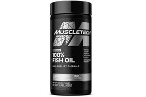 Омега для спорта MuscleTech Platinum 100% Omega Fish Oil 100 Softgels