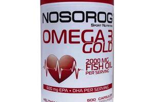 Омега для спорта Nosorog Nutrition Omega 3 Gold 1000 mg 500 Caps