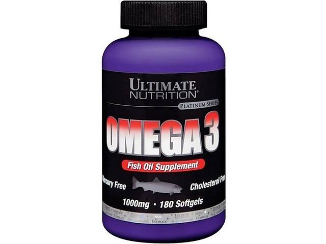 Омега для спорта Ultimate Nutrition Omega 3 180 Softgels