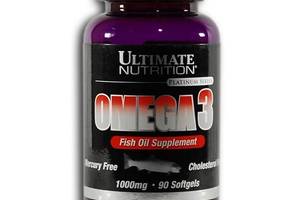 Омега для спорта Ultimate Nutrition Omega 3 90 Softgels