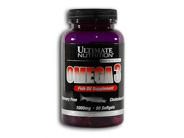 Омега для спорта Ultimate Nutrition Omega 3 90 Softgels