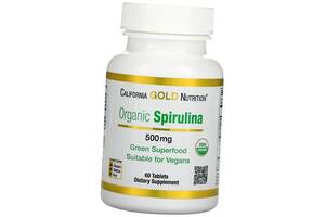 Органическая Спирулина Organic Spirulina California Gold Nutrition 60таб (71427004)