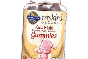 Органические Мультивитамины для детей Mykind Organics Kids Multi Garden of Life 120таб Фруктовый (36473029)