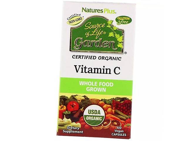 Органический Витамин С Garden Vitamin C 500 Nature's Plus 60вегкапс (36375149)