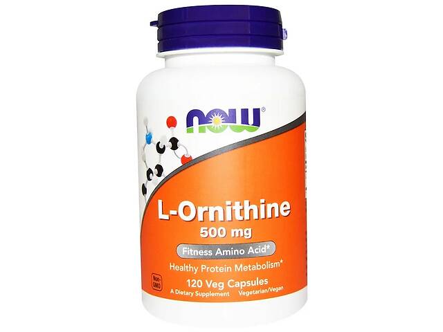 Орнитин Now Foods L-Ornithine 500 мг 120 капсул (NF0122)