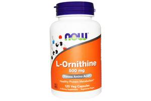 Орнитин (спорт) L-Ornithine Now Foods 500 мг 120 капсул