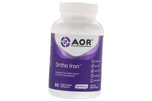 Ортомолекулярное Железо Ortho Iron Advanced Orthomolecular Research AOR 60вегкапс (36601001)