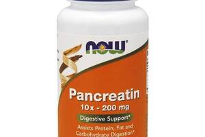 Панкреатин NOW Foods Pancreatin 10X 200 mg 100 Caps