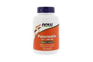 Панкреатин NOW Foods Pancreatin 10X 200 mg 250 Caps