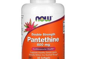 Пантетин, Pantethine, Now Foods, 600 мг, 60 желатиновых капсул