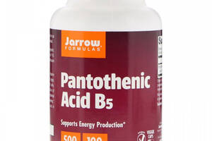 Пантотеновая кислота Jarrow Formulas Pantothenic Acid B5 500 mg 100 Veg Caps