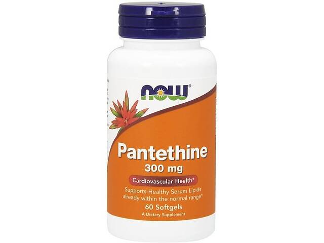 Пантотеновая кислота NOW Foods Pantethine 300 mg 60 Softgels