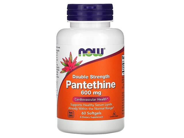 Пантотеновая кислота NOW Foods Pantethine 600 mg 60 Softgels