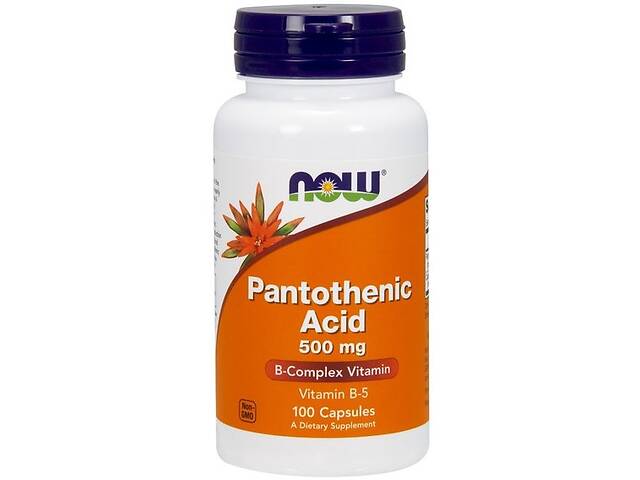 Пантотеновая кислота NOW Foods Pantothenic Acid 500 mg 100 Caps