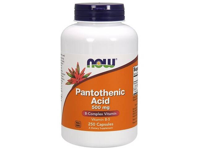 Пантотеновая кислота NOW Foods Pantothenic Acid 500 mg 250 Caps