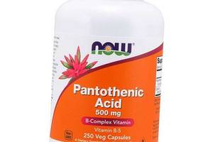 Пантотенова кислота, Pantothenic Acid 500, Now Foods 250вегкапс (36128067)