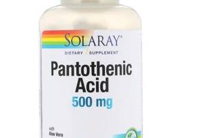 Пантотеновая кислота Solaray Pantothenic Acid 500 mg 250 Veg Caps SOR-04381