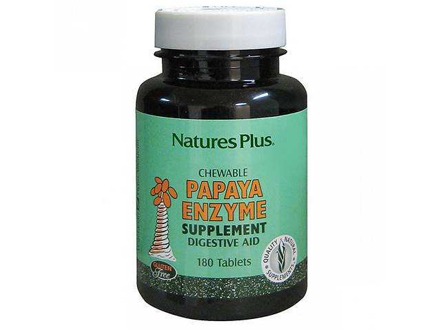 Папайя Nature's Plus Papaya Enzyme 180 Tabs
