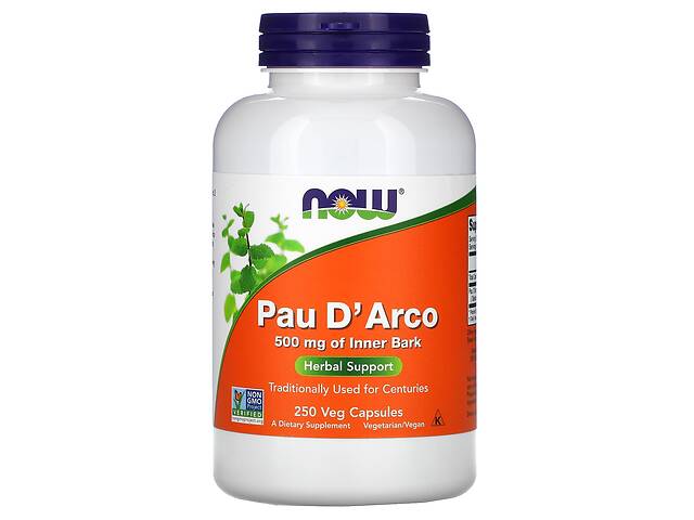 Pau D Arco Now Foods 500 мг 250 вегетарианских капсул