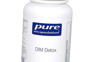 Підтримка детоксикації печінки та метаболізму гормонів, DIM Detox, Pure Encapsulations 60капс (72361025)