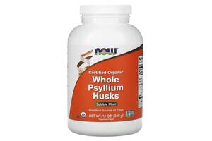 Подорожник органический Whole Psyllium Husks Now Foods цельная шелуха 340 г