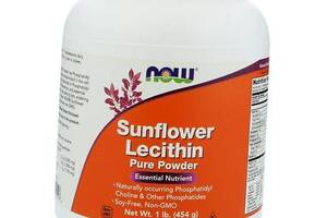 Подсолнечный Лецитин чистый порошок Sunflower Lecithin Powder Now Foods 454г (72128006)