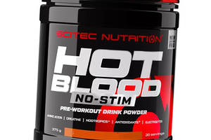 Предтрен без кофеина Hot Blood No-Stim Scitec Nutrition 375г Тропический пунш (11087014)