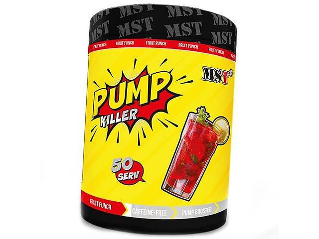 Предтрен без кофеина Pump Killer MST 550г Фруктовый пунш (11288003)