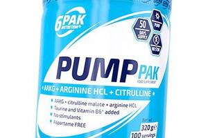 Предтрен без кофеина Pump Pak 6Pak 320г Лимон-ананас (11350001)