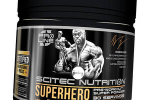 Предтрен с кофеином Superhero Scitec Nutrition 285г Кола-лайм (11087008)