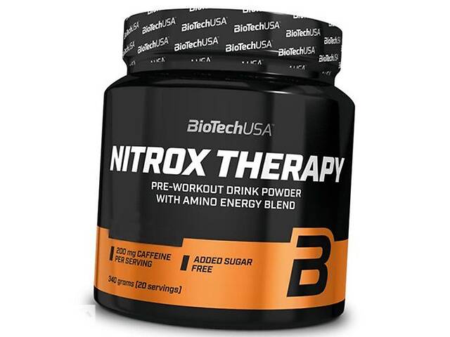 Предтрен с кофеином и креатином Nitrox Therapy BioTech (USA) 340г Синий виноград (11084001)