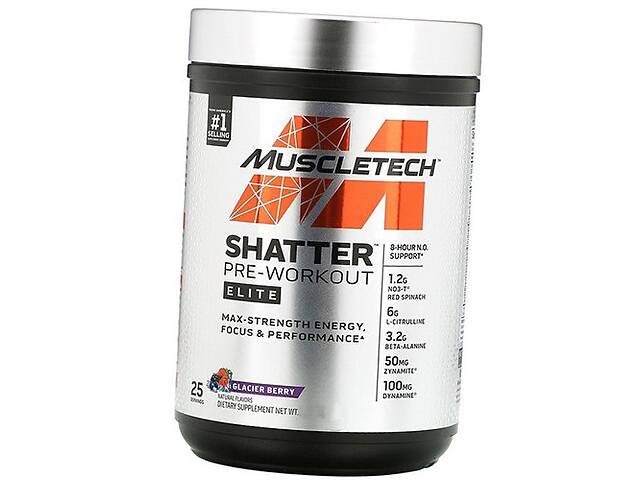 Предтрен Shatter Pre-Workout Elite Muscle Tech 459г Ягодный микс (11098013)