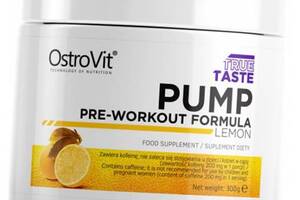 Предтренировочная добавка Pump pre-workout formula Ostrovit 300г Лимон (11250001)