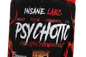 Предтренировочный комплекс Psychotic Hellboy Edition Insane Labz 250г Голубая малина (11059012)