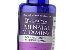 Пренатальные витамины Prenatal Vitamins Puritan's Pride 100каплет (36367102)