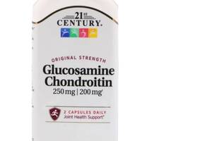 Препарат для суставов и связок 21st Century Glucosamine 250 mg Chondroitin 200 mg Original Strength 120 Caps CEN-23023