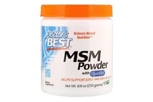 Препарат для суставов и связок Doctor's Best DRB-00076 MSM Powder with OptiMSM 8.8 oz 250 g /83 servings