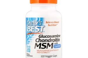 Препарат для суставов и связок Doctor's Best Glucosamine Chondroitin MSM with OptiMSM 120 Caps DRB-00080